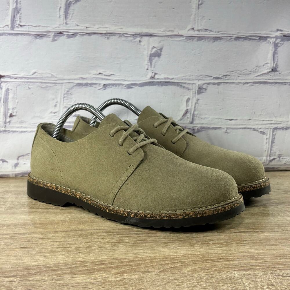 Birkenstock Uppsala Suede Sneakers EU 41 Men's 8 Women's 10 Khaki Casual Lace Up